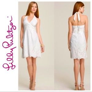 Lilly Pulitzer Eyelet Halter Summer Dress